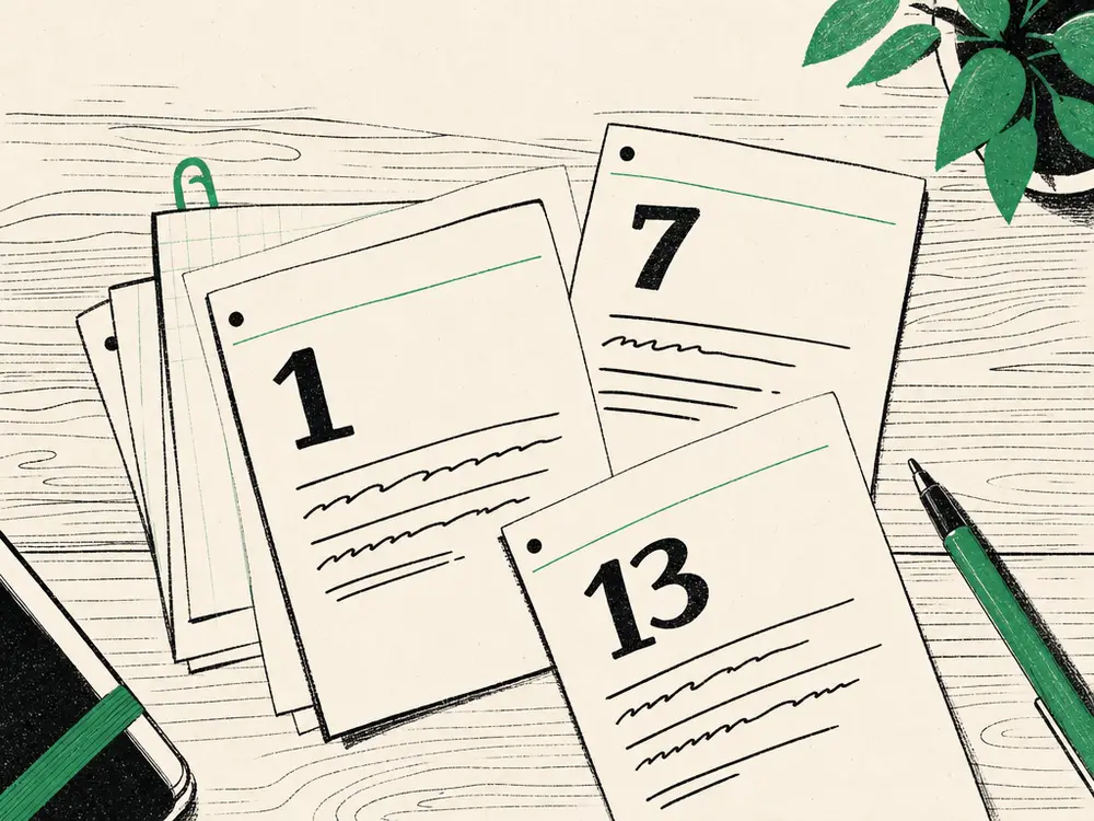 Hand-drawn editorial illustration accompanying the article titled 13 Lessons From 13 Years Running Aesthetic Clinics in the UK.