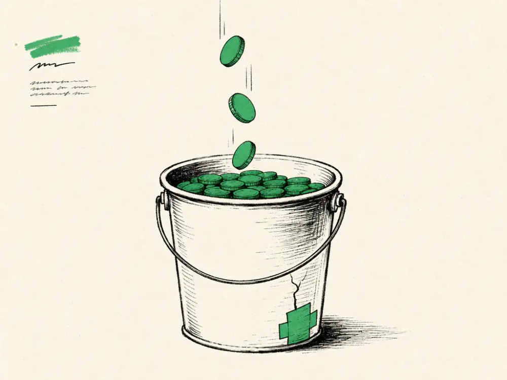 Hand-drawn editorial illustration accompanying the article titled Aesthetic Clinic Patient Retention: The Growth You Already Own.