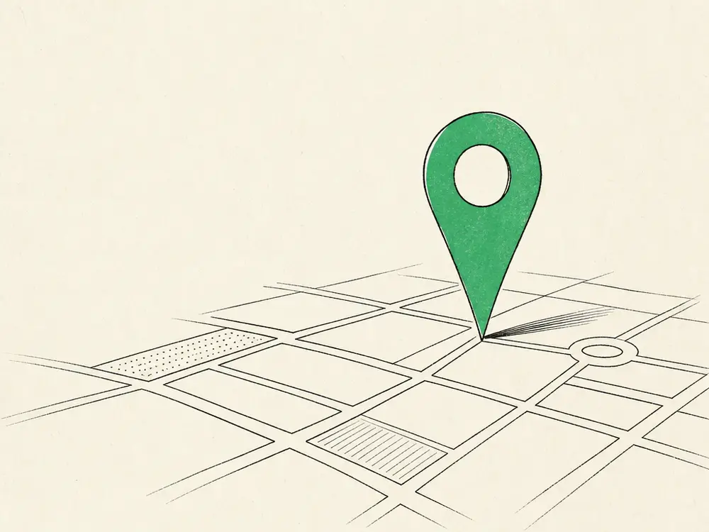 Hand-drawn editorial illustration accompanying the article titled Your Clinic's Google Business Profile is Costing You Bookings.